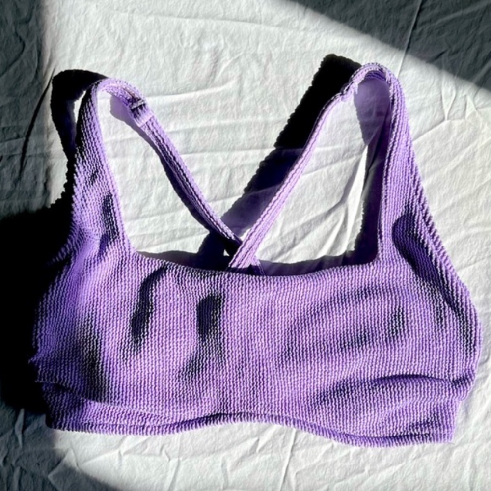 Terry cloth swim top sz L